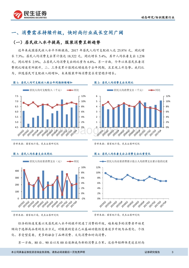 2018纺织服装消费市场分析报告.pdf_第3页