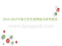 2016-2017中国大学生消费能力研究报告.pptx
