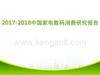 2017-2018中国家电数码消费研究报告.pptx