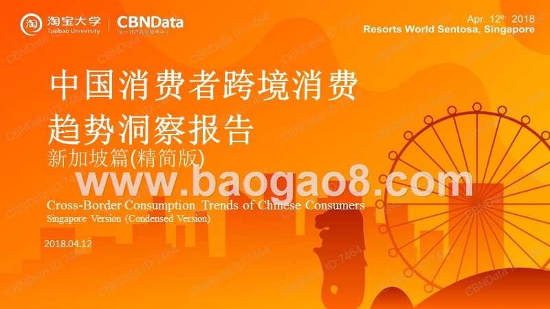 2018中国消费者跨境消费趋势洞察报告新加坡篇.pptx_第1页