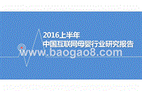2016上半年中国互联网母婴行业研究报告.pptx