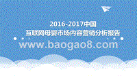 2016-2017中国互联网母婴市场内容营销分析报告.pptx