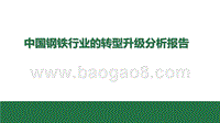 中国钢铁行业的转型升级分析报告.pptx