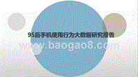 95后手机使用行为大数据研究报告.pptx