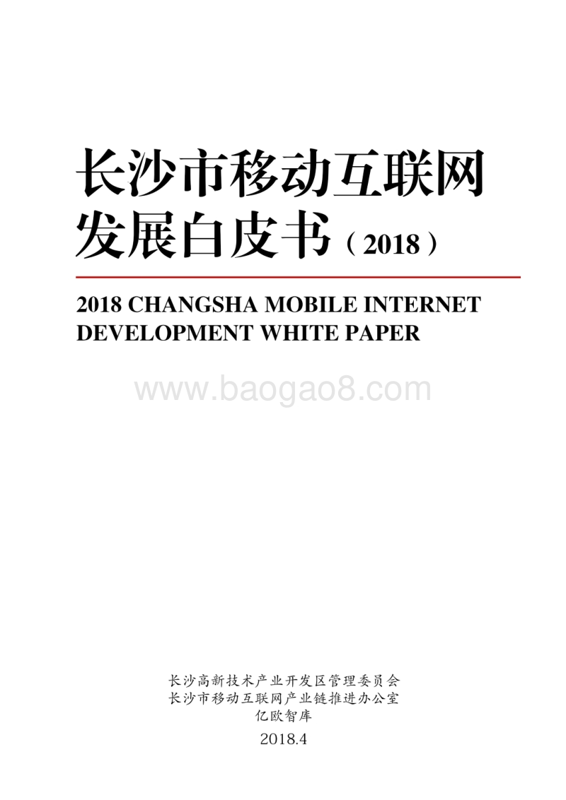 2018长沙市移动互联网发展白皮书.pdf_第1页