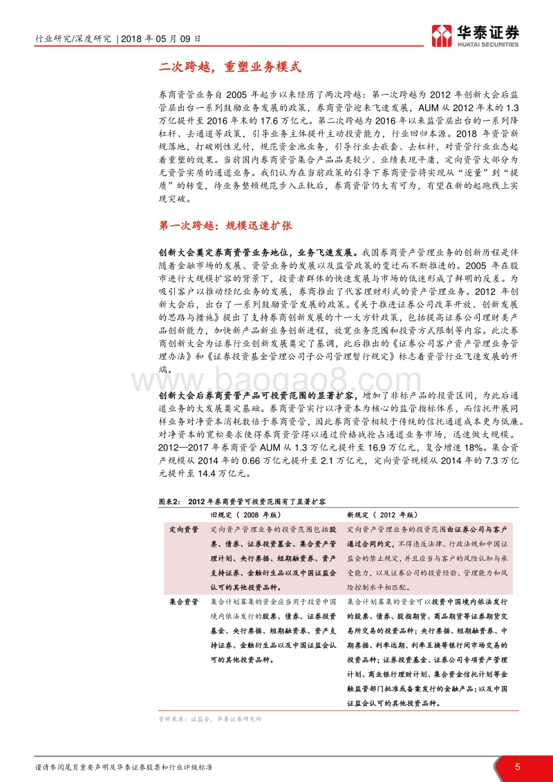 大资管新时代新发展之券商资管篇：寻找资管二次跨越的突破口.pdf_第5页