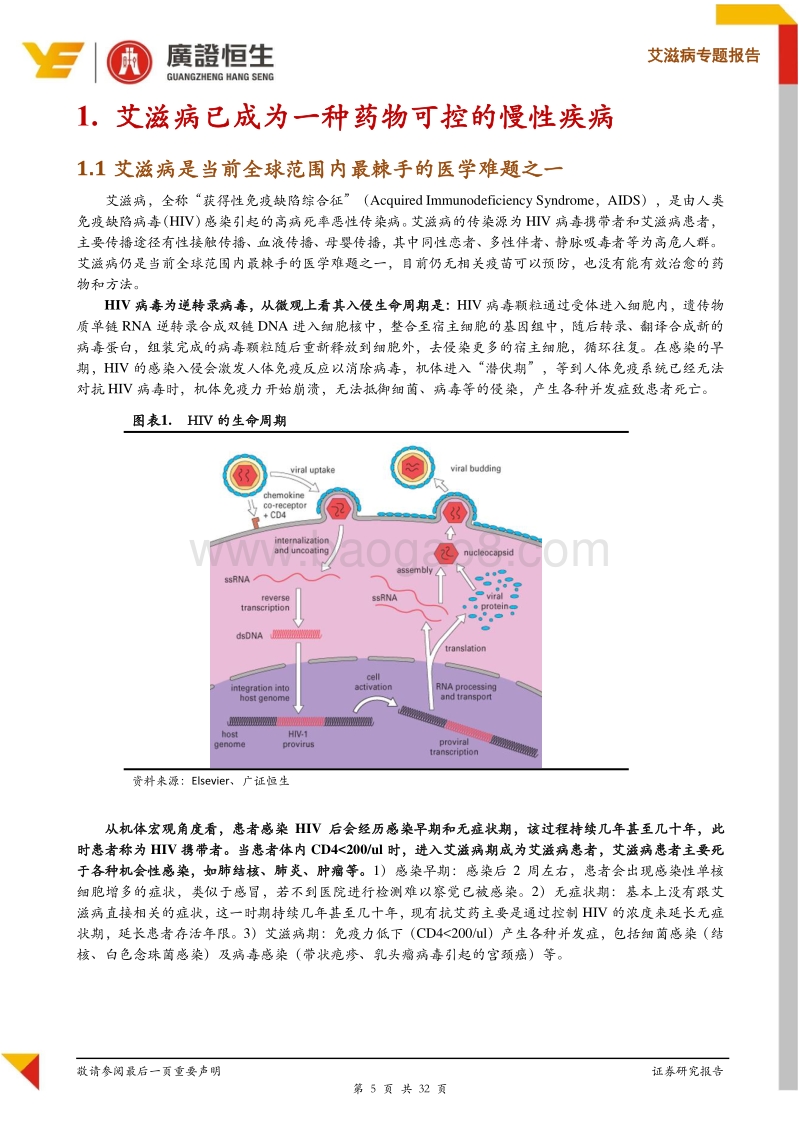 艾滋病行业报告：创新引领，方兴未“艾”.pdf_第5页