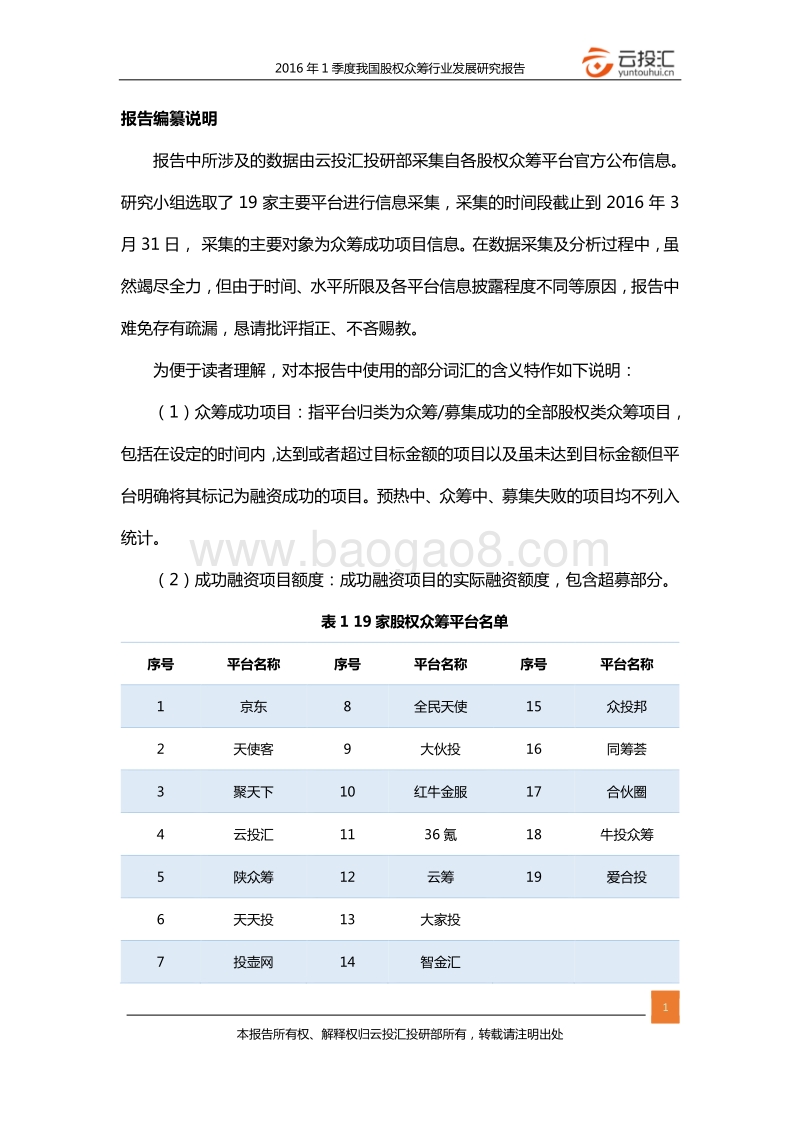 2016年Q1中国股权众筹行业发展研究报告.pdf_第3页