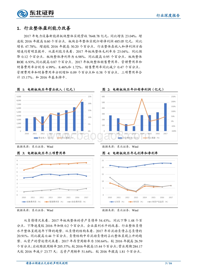 电力设备新能源行业年报综述：整体盈利改善，光伏强劲，风电复苏，储能市场将开启.pdf_第3页
