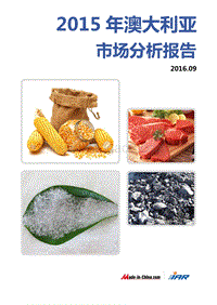 2015年澳大利亚市场分析报告.pdf
