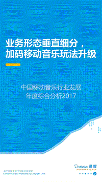 2017中国移动音乐行业发展年度综合分析.pdf