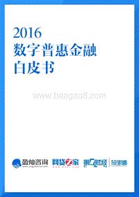 2016数字普惠 金融白皮书.pdf
