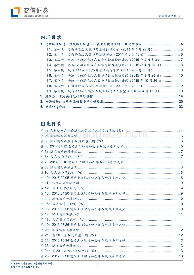 定向降准将进一步提振新经济——兼看历次降准对于A 股的影响.pdf_第2页