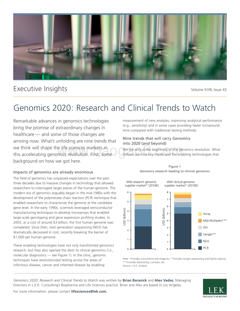 2020年基因组学前瞻：基因组研究及临床趋势（英文版）.pdf_第1页