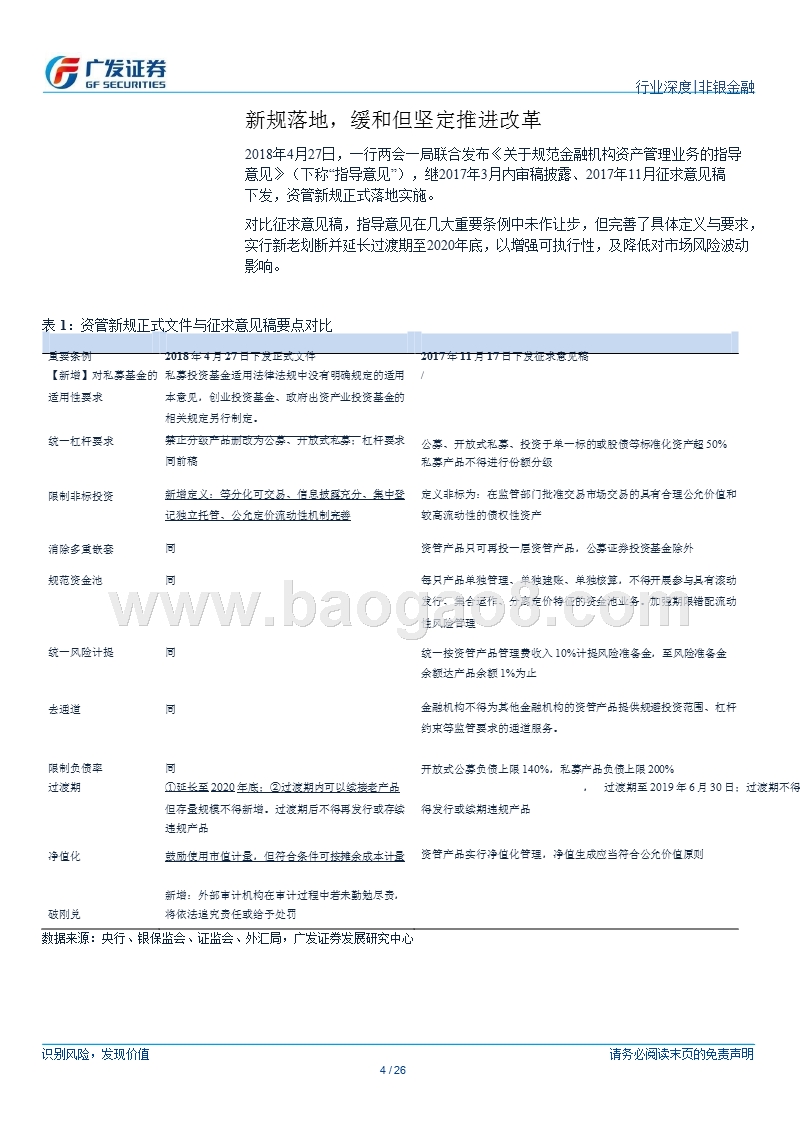 非银金融行业：资管新规落地，缓和而坚定推进改革.pptx_第4页