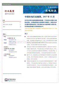 中国水电行业展望.pdf