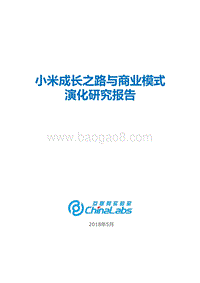 小米成长之路与商业模式演化报告.pdf