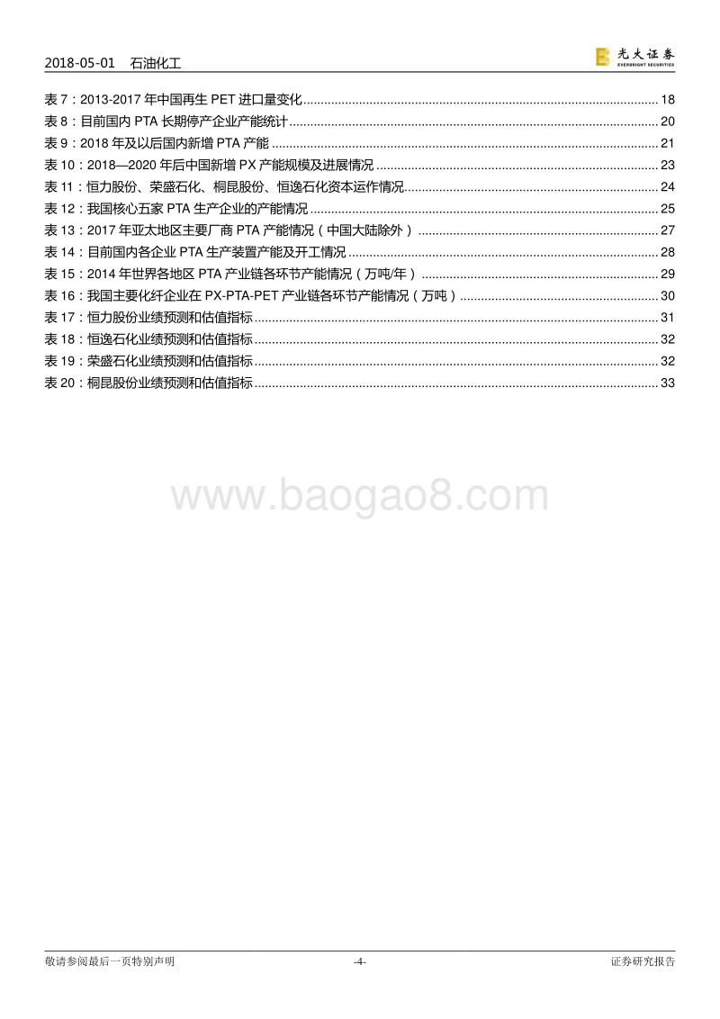 石油化工行业：大炼化产业系列报告之PTA篇：景气周期来临，行业龙头开启称霸全球之旅.pdf_第4页