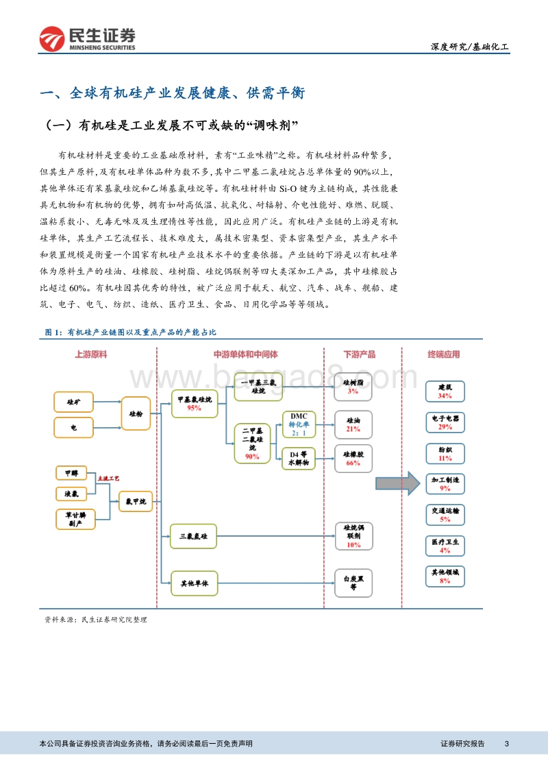 有机硅行业深度报告：纵向一体化引导行业发展，供需紧平衡维持高景气.pdf_第3页