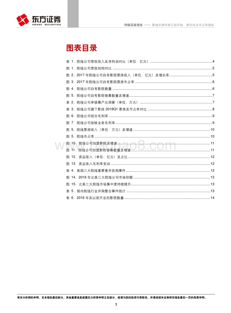 数据详解院线公司2017年年报：影城关停并转已经开始，密切关注市占率指标.pdf_第3页