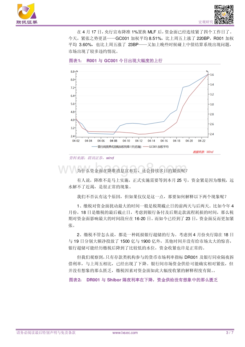 宏观专题研究：降准后，资金面究竟怎么了？.pdf_第3页