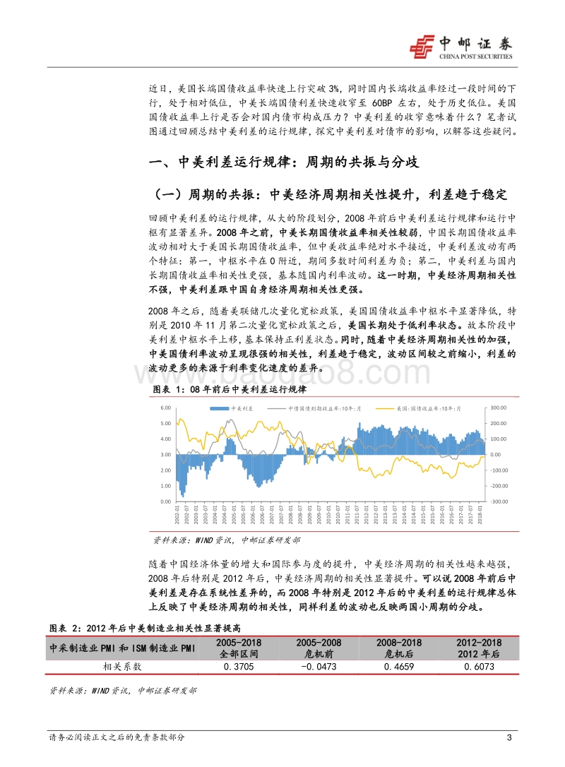 中美利差运行规律和影响初探.pdf_第3页