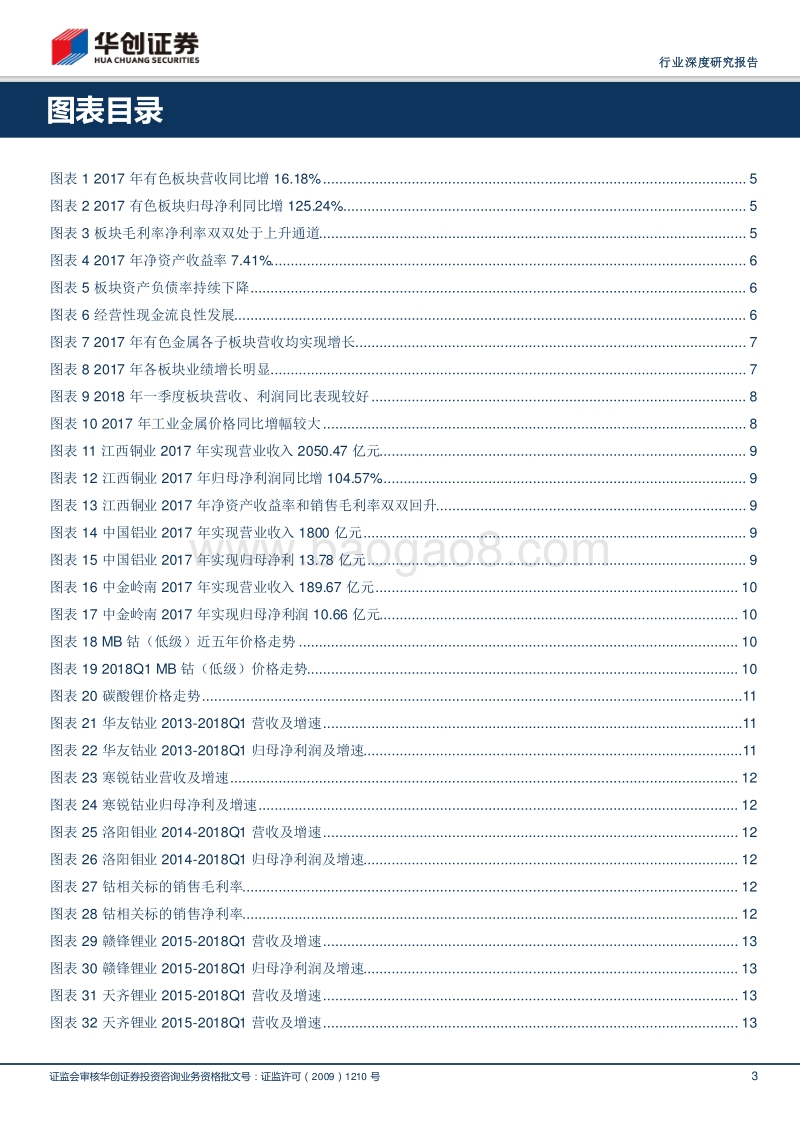 有色金属行业深度研究报告：2017年报及2018年一季报综述：三因素共振铸就2017靓丽业绩，2018年仍将有所期待.pdf_第3页