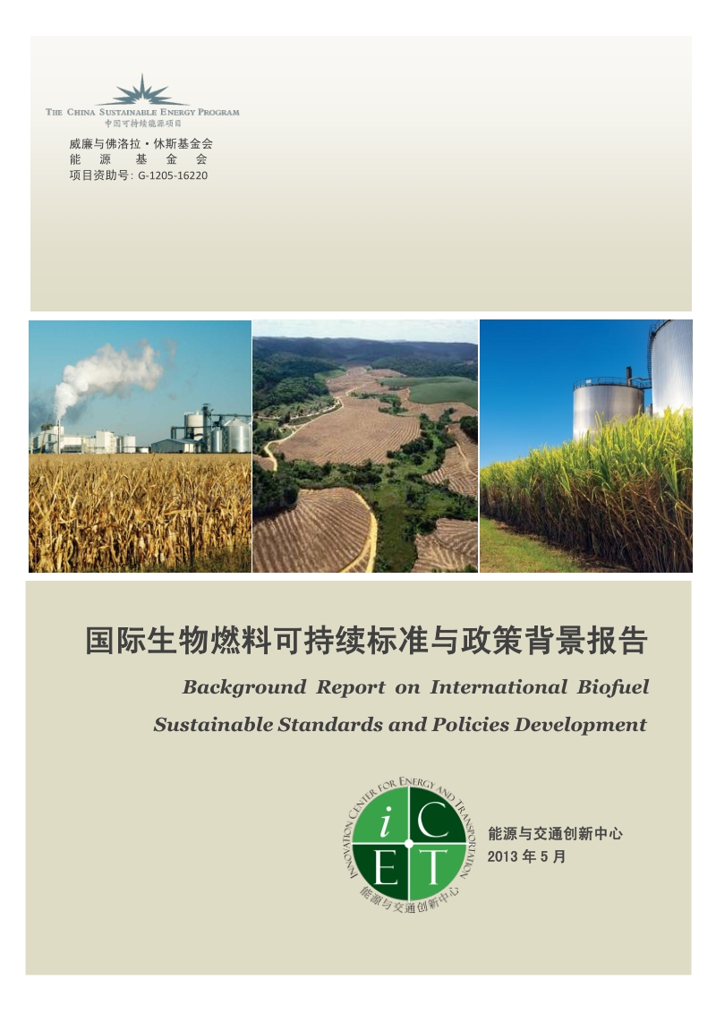 国际生物燃料可持续标准与政策背景报告.pdf_第1页