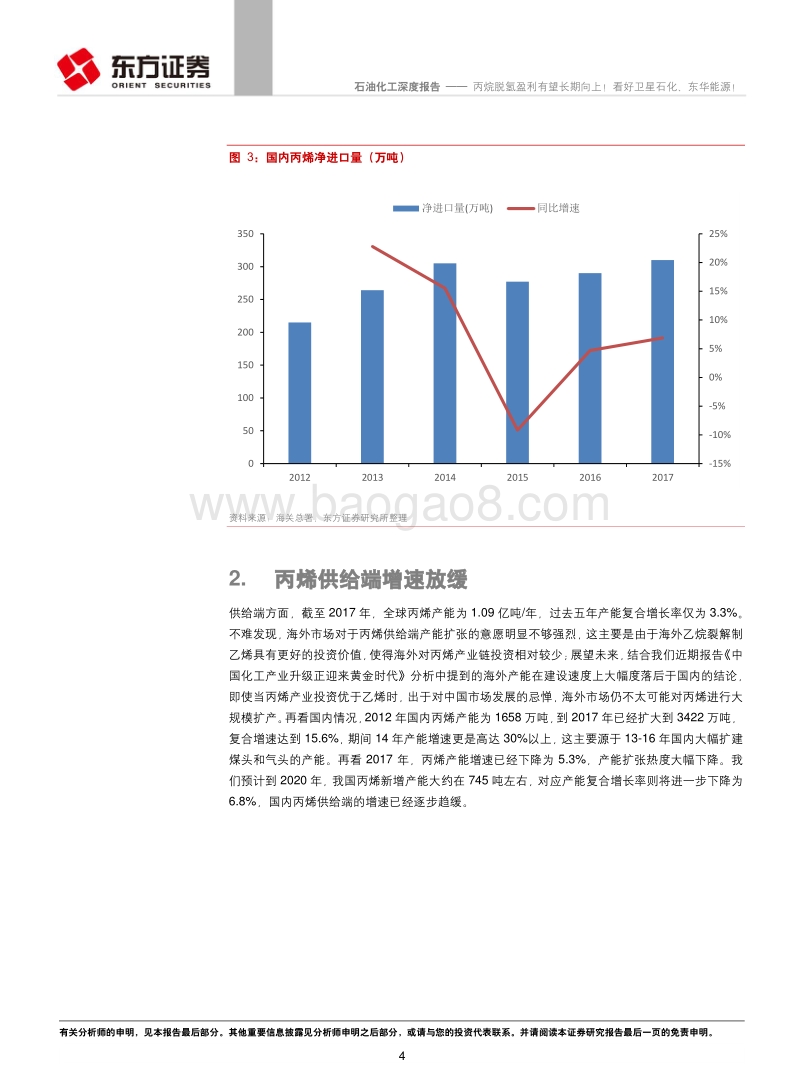 石油化工行业深度报告：丙烷脱氢盈利有望长期向上！看好卫星石化、东华能源！.pdf_第4页