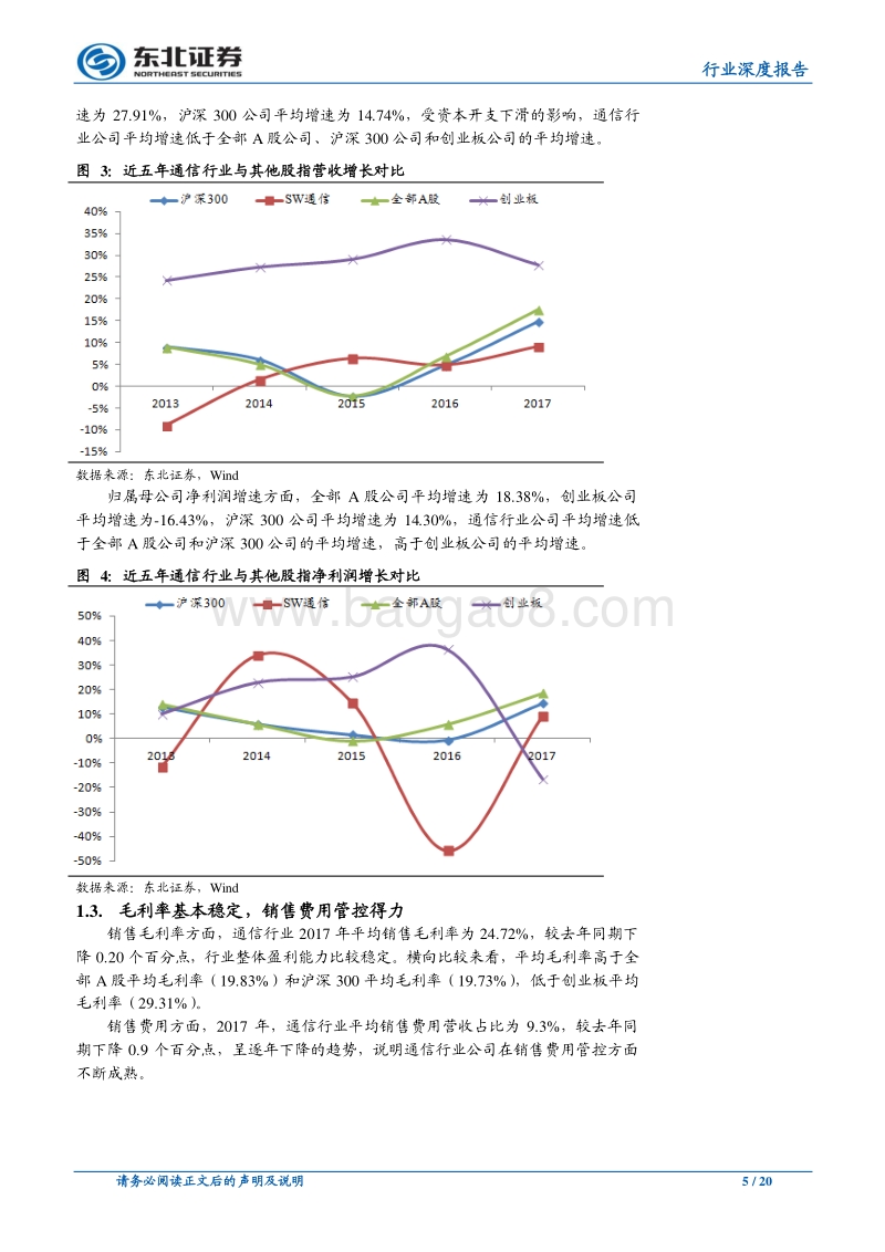 通信行业深度报告：行业稳定增长，关注细分领域成长机会.pdf_第5页
