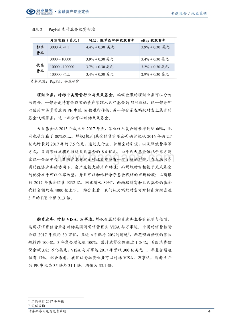 蚂蚁金服：拆分业务架构看估值（下）.pdf_第4页