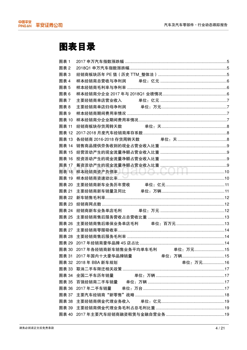 汽车经销商2017年报及2018一季报综述：经销商景气度提升，龙头崛起趋势明显.pdf_第4页