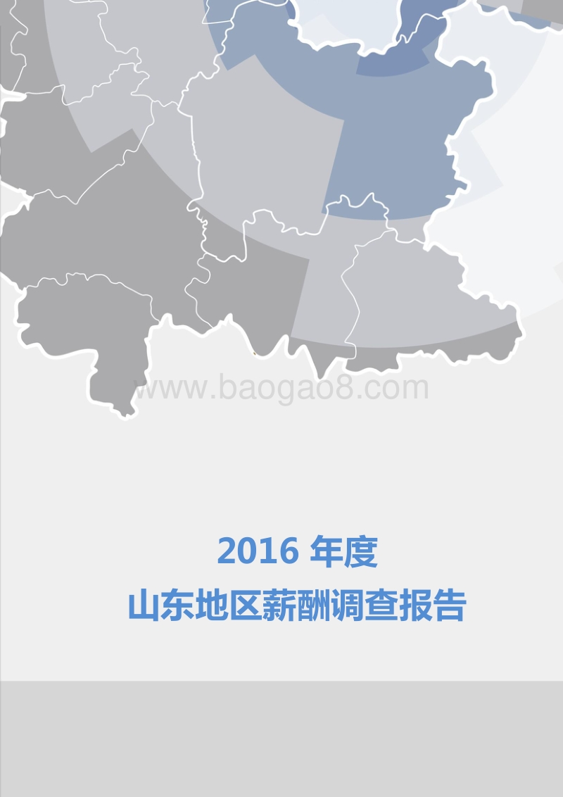 2016年度山东地区薪酬调查报告.pdf_第1页