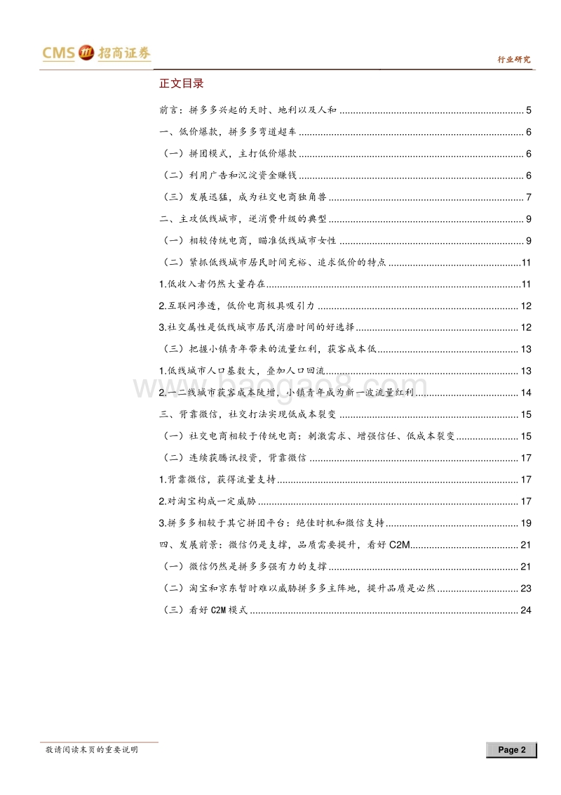 消费分级系列报告二：拼多多：靠什么挑战阿里，京东的主导地位.pdf_第2页