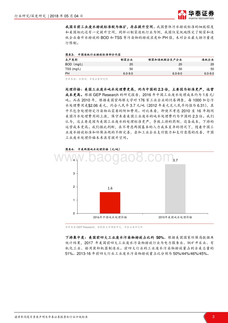 环保行业国际比较系列III：碧水攻坚，工业水首选小而美.pdf_第3页