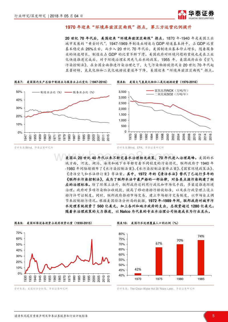 环保行业国际比较系列III：碧水攻坚，工业水首选小而美.pdf_第5页