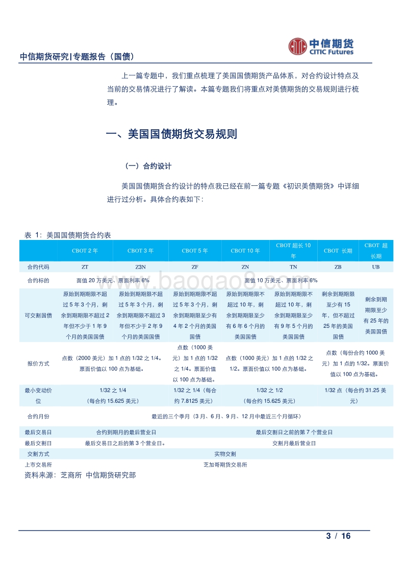 美国国债期货系列之二：美国国债期货规则解析.pdf_第3页