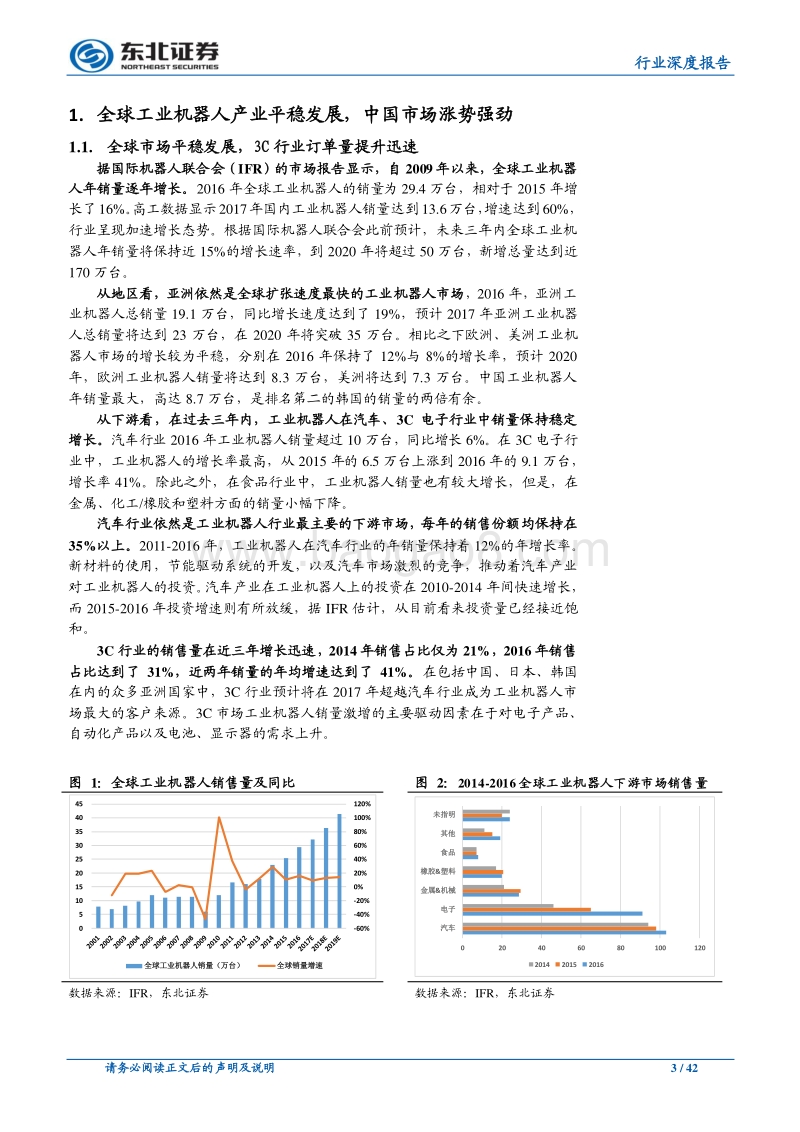 机械设备行业深度报告：核心零部件国产化加速工业机器人应用，看好行业发展前景.pdf_第3页