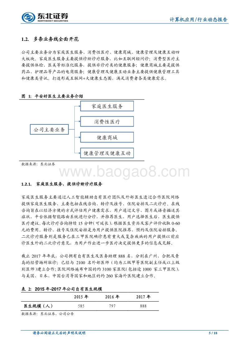 平安好医生：互医独角兽强势崛起，广阔天地任遨游.pdf_第5页