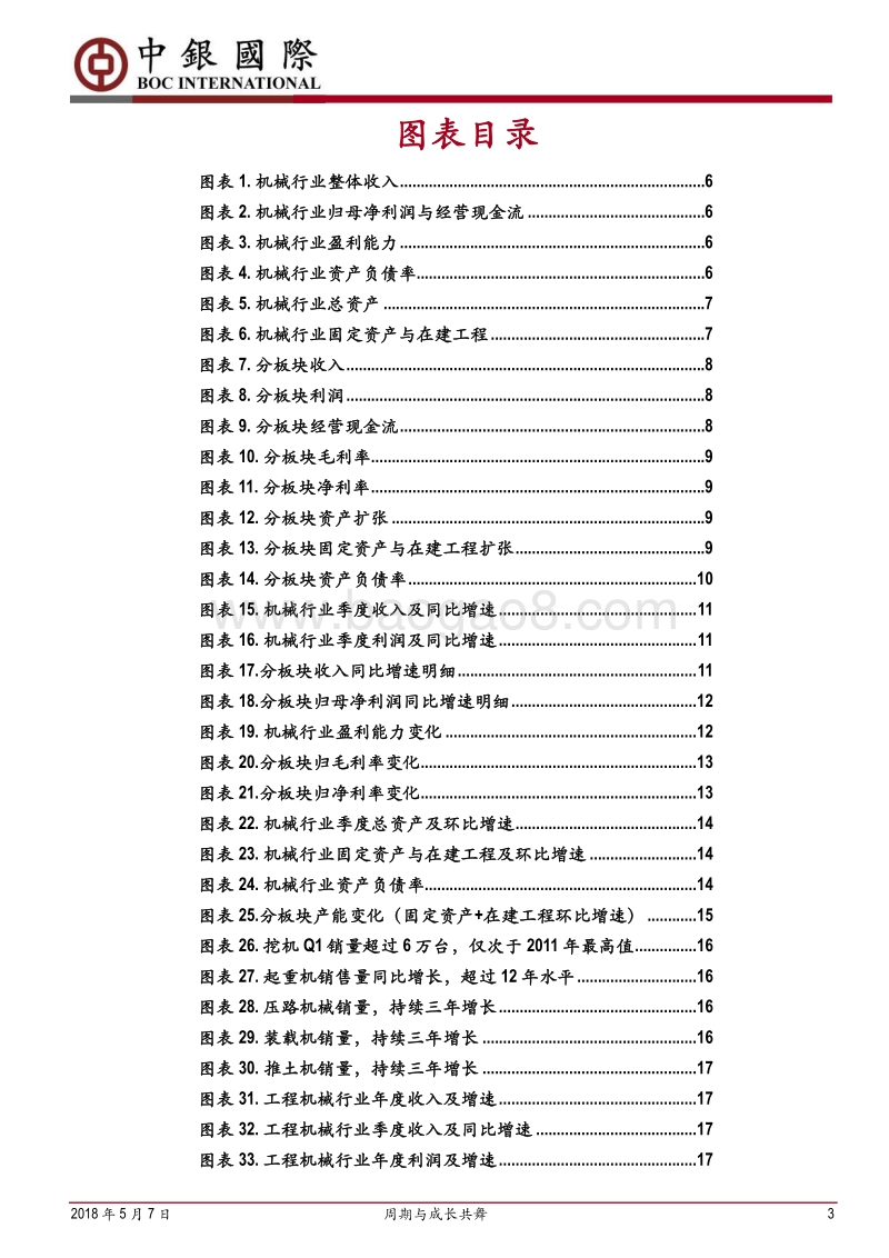 机械行业2017年报与2018一季报总结：周期与成长共舞.pdf_第3页