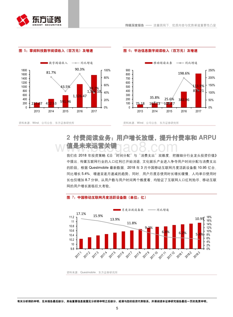 数字阅读行业2017年年报总结：流量困局下，优质内容与优势渠道重要性凸显.pdf_第5页