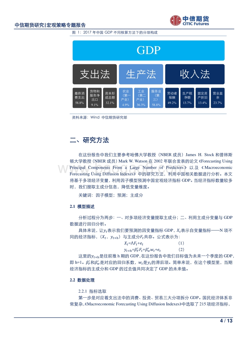 经济预测研究系列专题之二：预测GDP增速：宏观指标主成分法.pdf_第4页