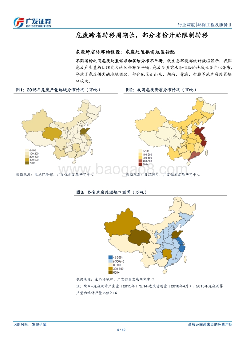 危废行业系列报告：地域分布错配分析：以江苏、青海的危废跨省转移为例.pdf_第4页