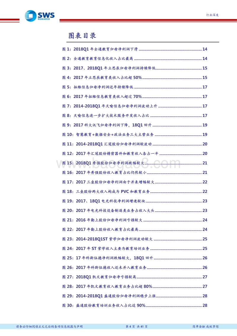 A股教育公司2017年报2018一季报回顾：整体业绩符合预期，关注龙头公司证券化.pdf_第4页