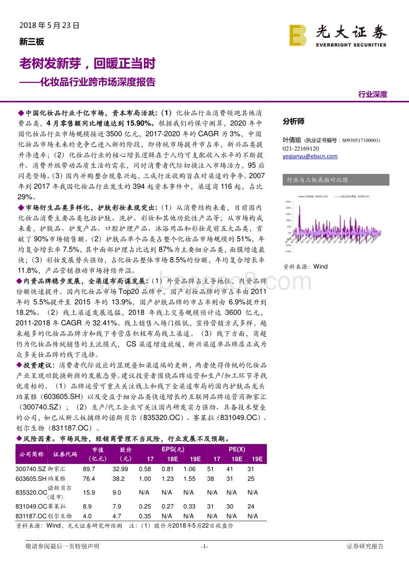 化妆品行业跨市场深度报告：老树发新芽，回暖正当时.pdf_第1页