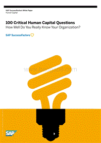 100个关键的人力资本问题：你应该如何真正的了解你的组织（英文版）.pdf