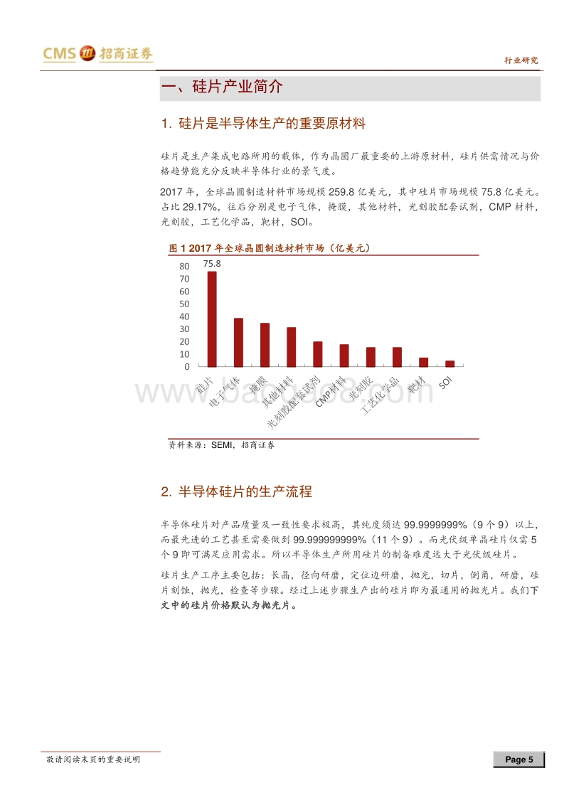 半导体行业深度专题之七：涨价潮的背后，剖析硅片市场供需结构.pdf_第5页