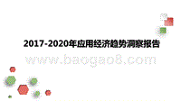2017-2020年应用经济趋势洞察报告.pptx