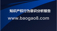 知识产权行为意识分析报告.pptx