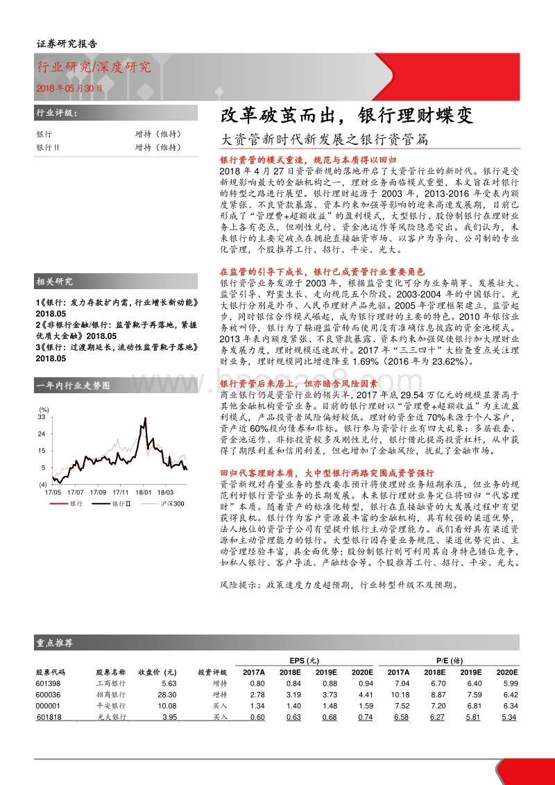 2018大资管新时代新发展之银行资管分析报告.pdf_第1页